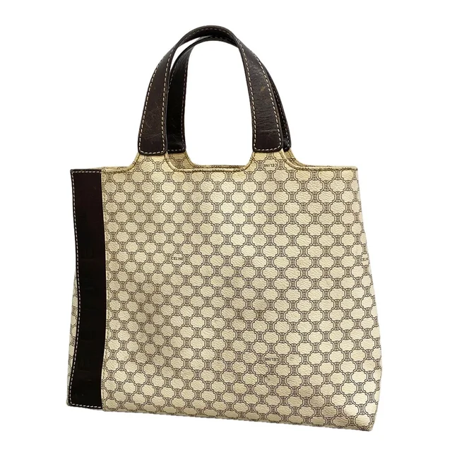 Celine Handbag Macadam Ivory Gold in White from The Reluxe