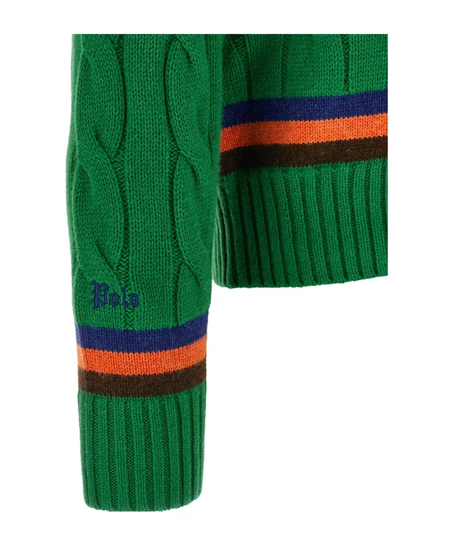 Polo Ralph Lauren Cable-Knit Wool-Cotton Cricket Sweater, photo 4 of 5 from SENSER