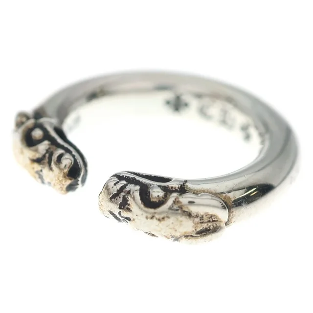 Chrome Hearts Double Dog Ring Silver in Silver from The Reluxe