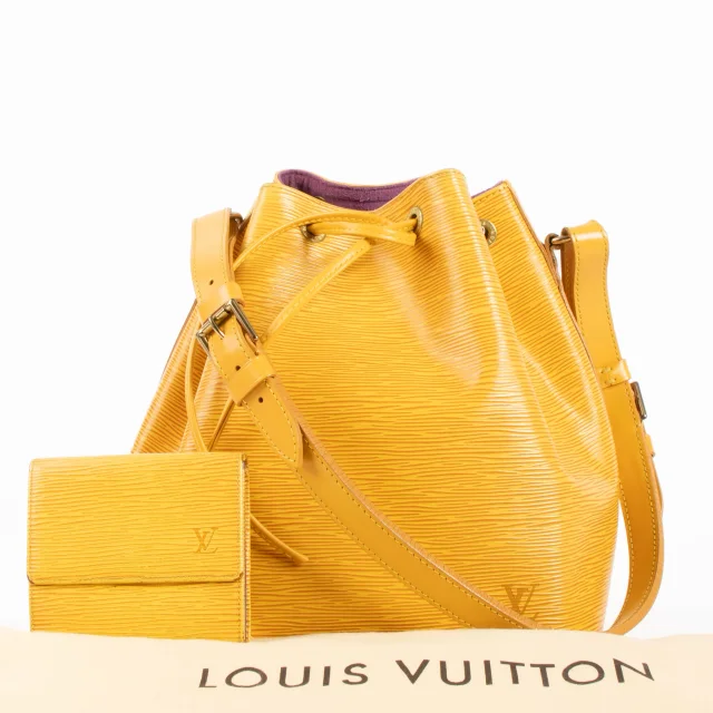 Louis Vuitton Tassil Yellow Epi Petit Noé + Elise Wallet in Yellow Leather from Labellov, photo 2 of 13