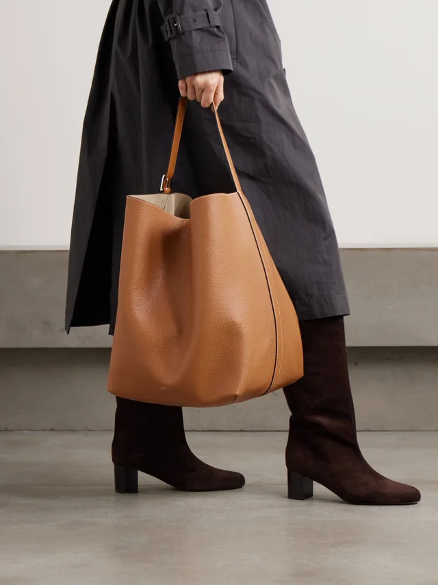 TOTEME Textured-leather tote in Beige, photo 2 of 2 from NET-A-PORTER (Canada)
