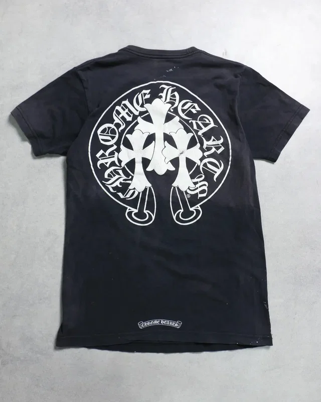 Chrome Hearts Triple Cross Horseshoe Tee in black from Grailed