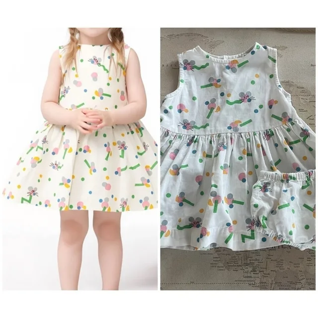 Stella McCartney Kids Wiggle Dress & Diaper Cover 9mo in pink|white from Poshmark