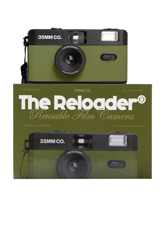 35mm Co. The Reloader Reusable Film Camera in Olive Martini, photo 3 of 7 from REVOLVE (Canada)