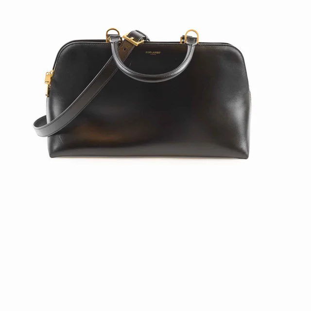 Saint Laurent Small Sac De Jour Duffle Black in Black Leather from The Purse Affair