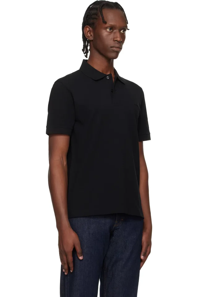 BOSS Black Pallas Cotton Piqué Embroidered Logo Polo, photo 2 of 2 from SSENSE