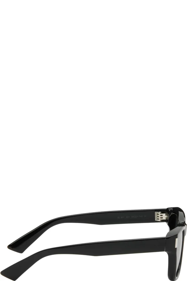 Saint Laurent Black SL 838 Large Sunglasses, photo 2 of 4 from SSENSE