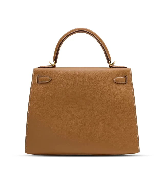Hermès Kelly 28 Gold/ GHW Cochevel in Gold Leather from Luxury Promise, photo 3 of 14