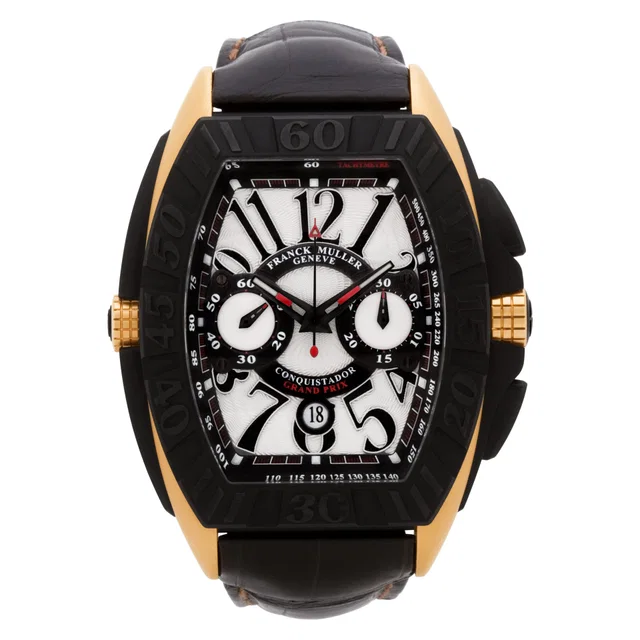 Unused Franck Muller Conquistador 48mm 9900 CC GP in Pink Gold, Titanium from Gray And Sons