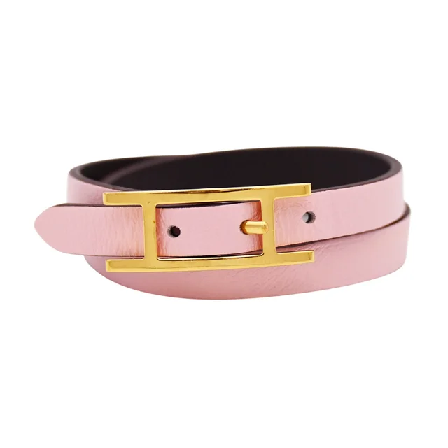 Hermès Behapi Double Tour Bracelet in Leather from Clotheshorse Anonymous