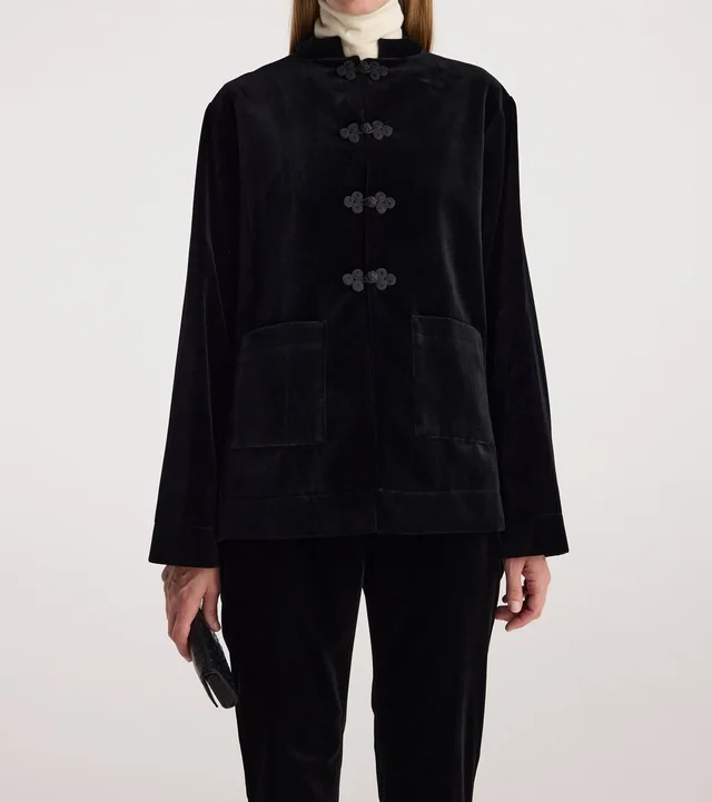 Róhe Pankou Velvet Jacket, photo 2 of 6 from SENSER