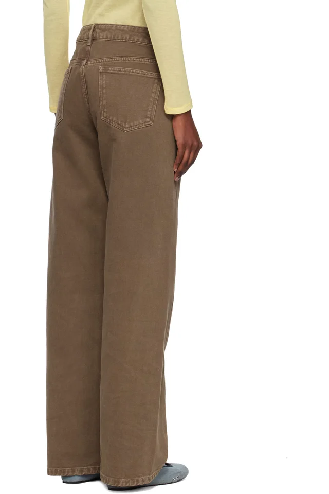 Paloma Wool Brown Reyno Jeans, photo 3 of 4 from SSENSE