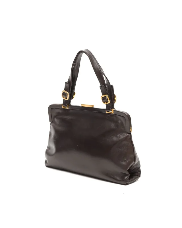 Prada Leather Kisslock Bag in Leather from A Retro Tale, photo 3 of 12