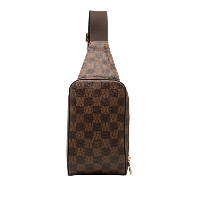 Brown Louis Vuitton Damier Ebene Geronimos Crossbody Bag in Brown Canvas from Designer Revival