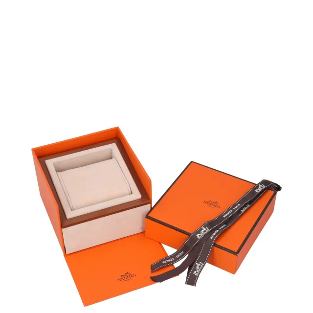 Hermès Kelly Watch, Mini model, 16 mm & Kelly Watch Clochette Lanyard Necklace in Box leather from HEWI, photo 6 of 29