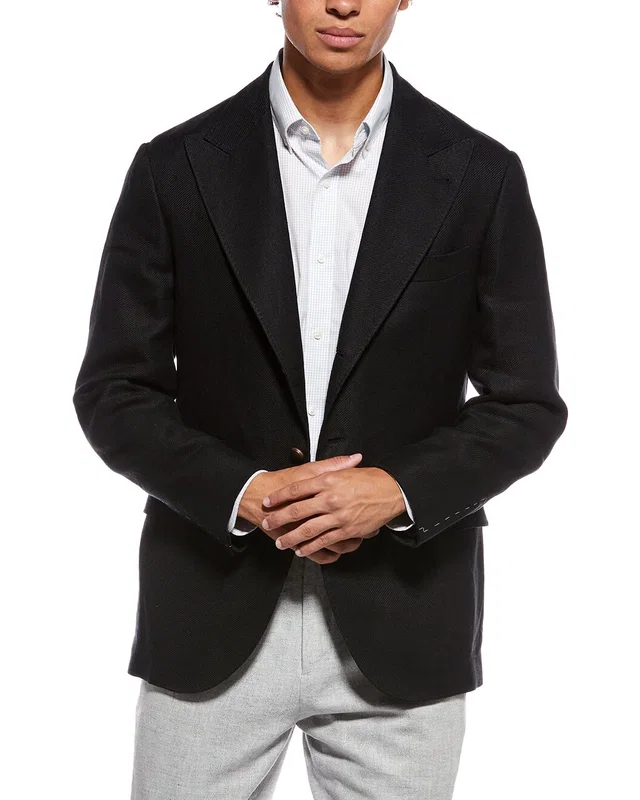 Brunello Cucinelli Linen & Wool-Blend Blazer, image 1 of 1 from Gilt