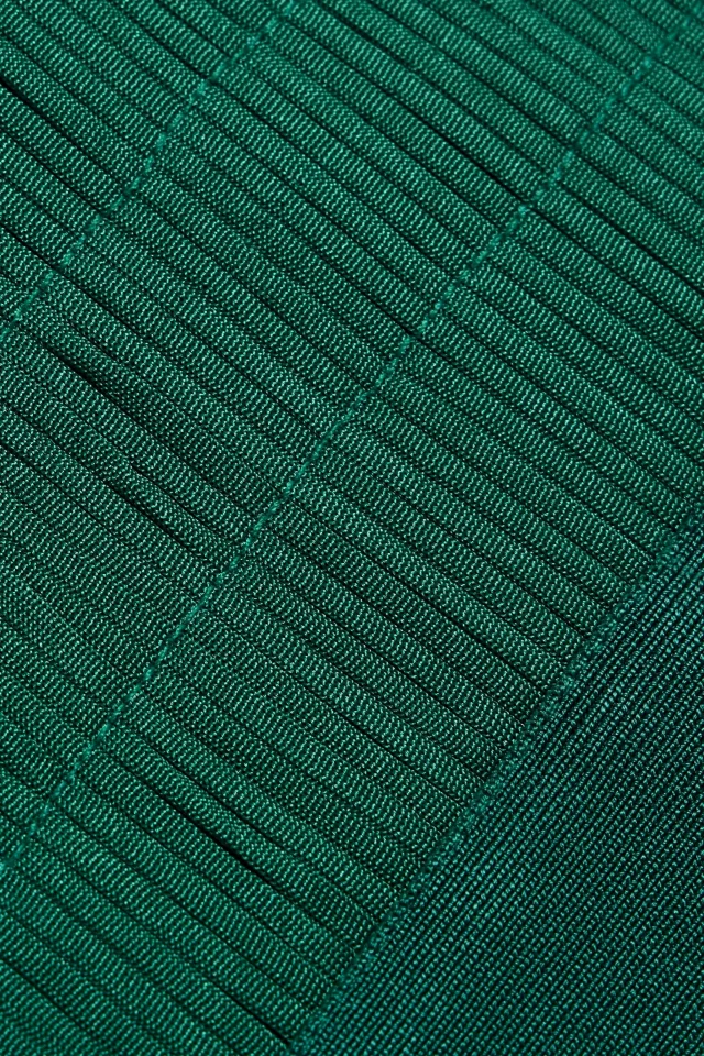 Hervé Léger Natalia Fringed Bandage Midi Dress in Green, photo 4 of 4 from THE OUTNET