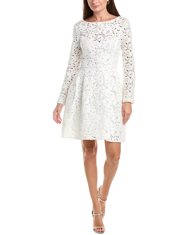 Oscar de la Renta Bateau Neck Silk-Lined Cocktail Dress, image 1 of 1 from Rue La La