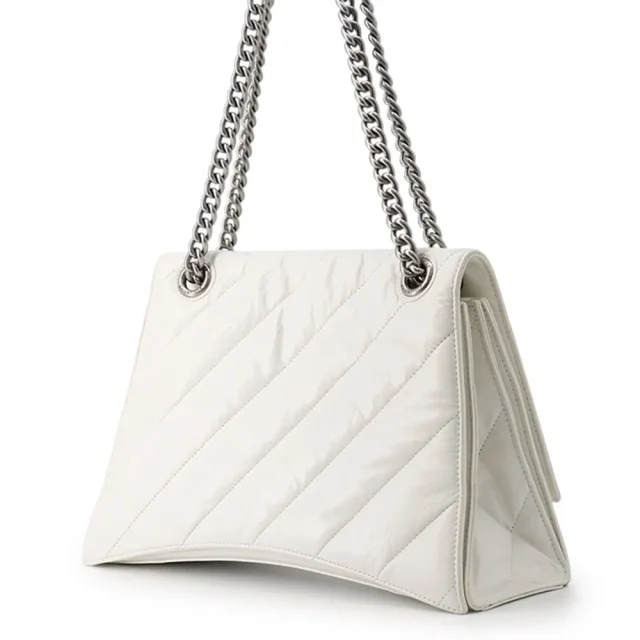Balenciaga ChainShoulder Crash White716393210J09001 Leather Size Medium in Leather from GALLERY RARE, photo 2 of 17