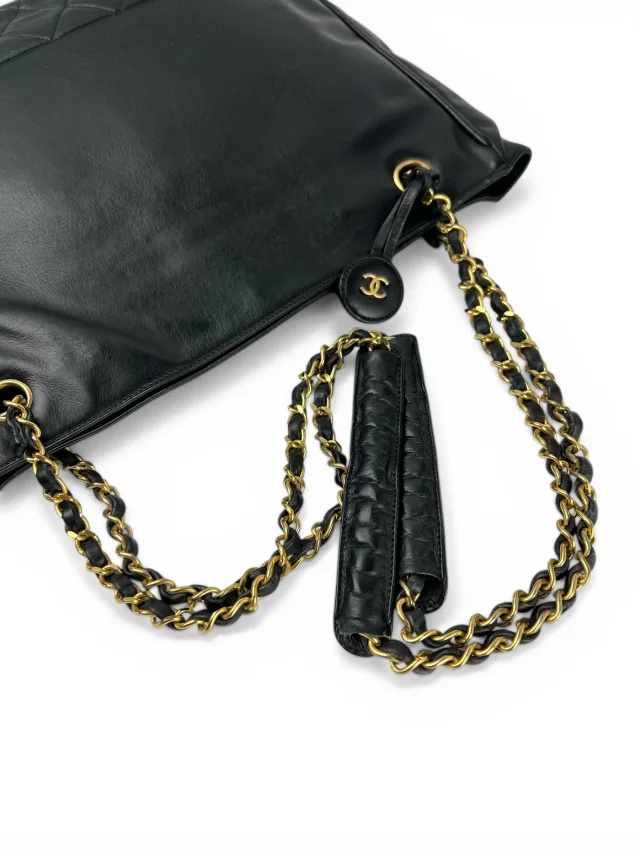 Chanel Vintage 24k Timeless Tote in Black Lambskin from Season 2 Consign, photo 2 of 3