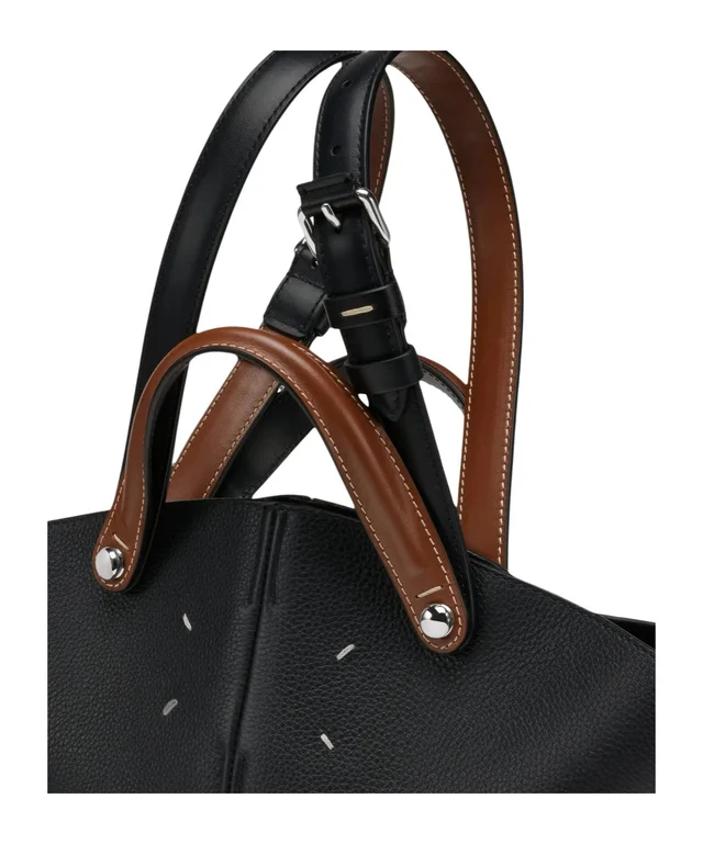 Maison Margiela Dress-age small leather tote bag, photo 4 of 5 from SENSER