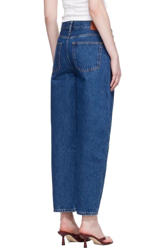 ANINE BING Blue Fritz Jeans, photo 3 of 4 from SSENSE