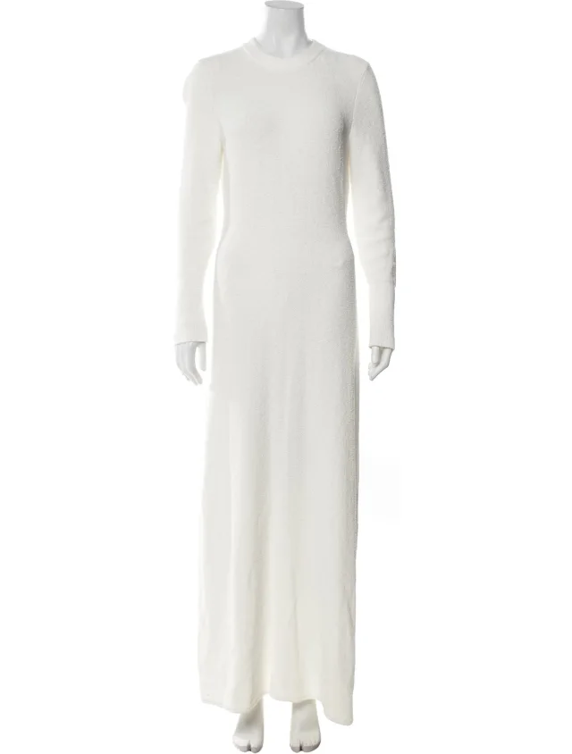 Proenza Schouler Crew Neck Long Dress w/ Tags in white from The RealReal
