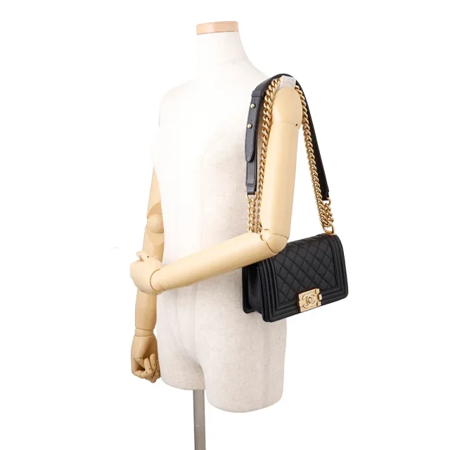 Boy Chanel ChainShoulder Bag BlackA67085 Caviar Leather Size Small in Caviar leather from GALLERY RARE, photo 4 of 14