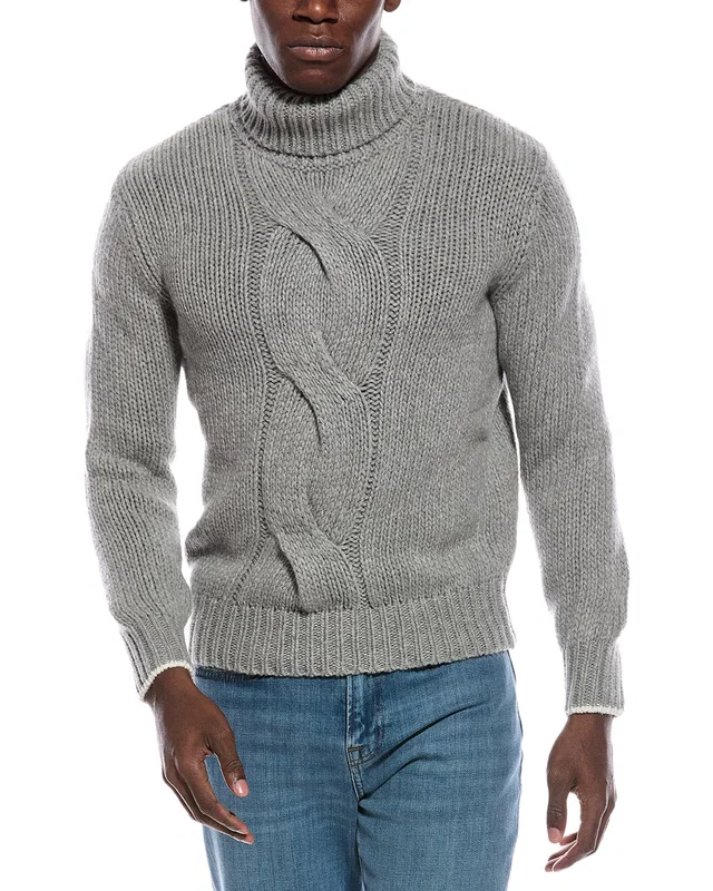 Brunello Cucinelli Cable 100% Cashmere Turtleneck Sweater, image 1 of 1 from Gilt