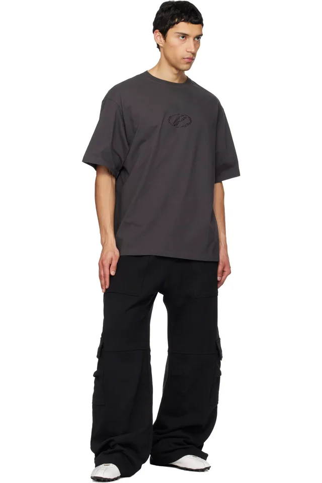 Gray 'WE11DONE' T-shirt, photo 4 of 4 from SSENSE