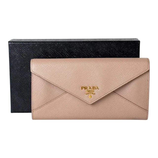 Prada Nude Long Wallet from Luxury Promise