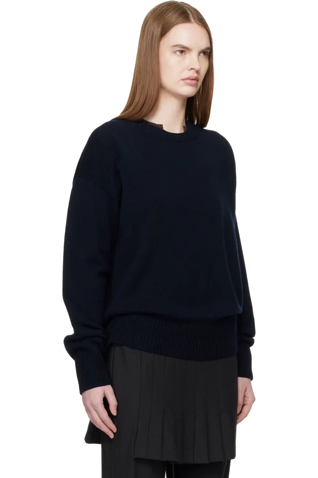 &Daughter Navy Innes Slouch Sweater, photo 2 of 4 from SSENSE