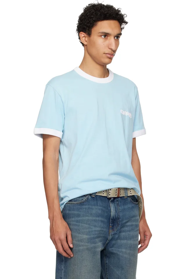 Carhartt Work In Progress Blue S/S Lp Ringer T-shirt, photo 2 of 4 from SSENSE