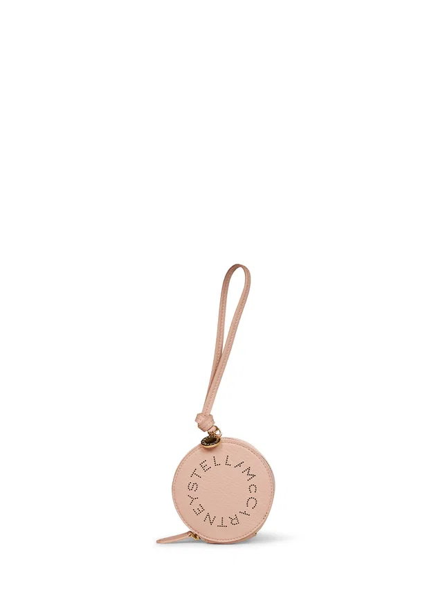 Stella McCartney Perforated Logo Coin Purse — Pink Polyamide Purses in Pink Leather from HEWI