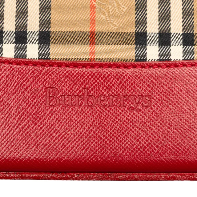Burberry Haymarket Check Canvas Shoulder Bag in Beige Canvas from Designer Revival, photo 5 of 6