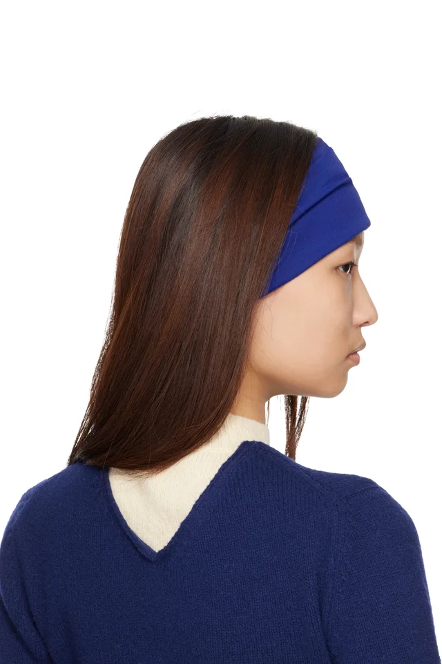 Lanvin Blue Grosgrain Headband, photo 3 of 3 from SSENSE