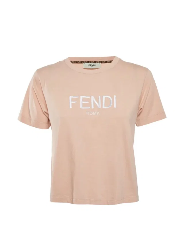 Fendi Beige T Shirt in pink from Poshmark