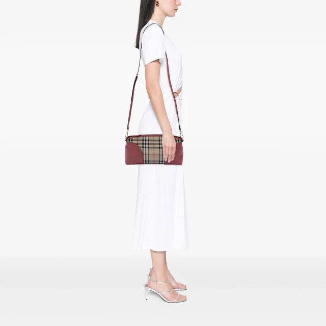 Burberry Haymarket Check Coated Canvas Chichester Crossbody in Beige Coated canvas from Designer Revival, photo 7 of 7