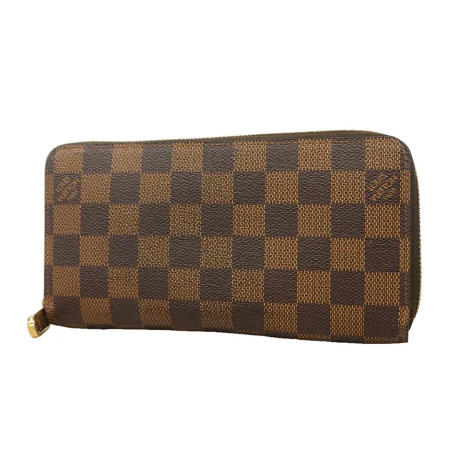 Louis Vuitton Wallet Damier Zippy Ebene in Brown from The Reluxe