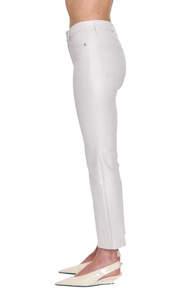 Pistola Lennon Coated High Waist Ankle Bootcut Jeans in White, photo 3 of 4 from Nordstrom Rack