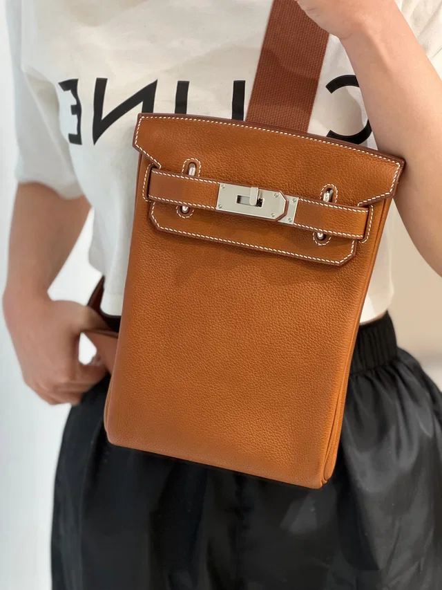 Hermès Hac A Do Fauve Barenia PHW #U (Y2022) from Luxury Promise