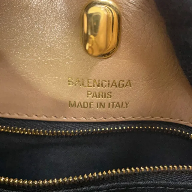 Balenciaga BB Soft Hobo Bag Beige8019282ABEC2621 Calf Leather Size Small in Calfskin from GALLERY RARE, photo 15 of 16