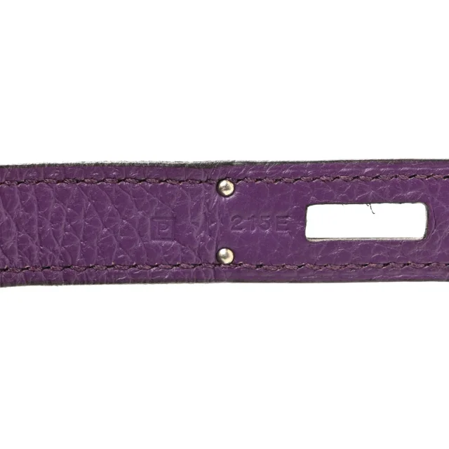 Hermès Taurillon Clemence Birkin 30 Ultraviolet in Clemence leather from FASHIONPHILE, photo 7 of 14