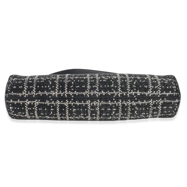 Louis Vuitton Black White Beaded Pochette Tirette in Black Leather from myGemma, photo 2 of 2