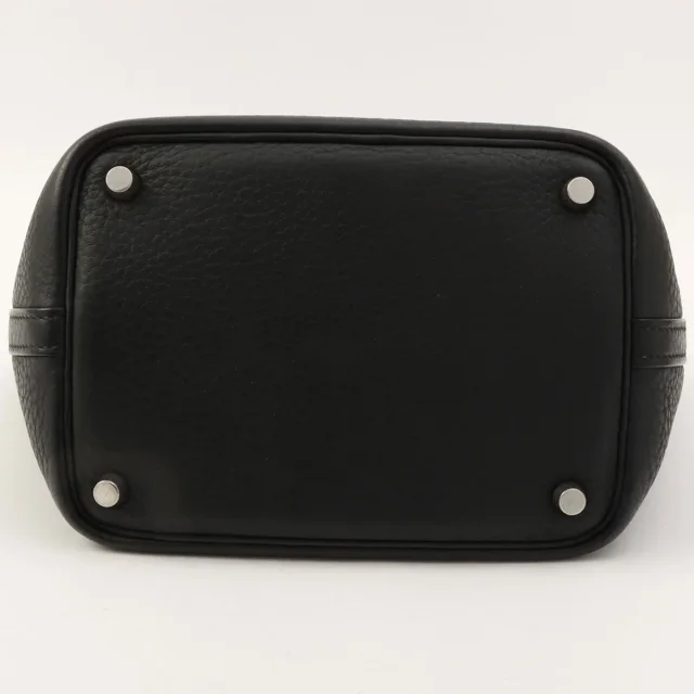Hermès 2006 Picotin PM Black in Black Clemence leather from VINTAGE QOO TOKYO, photo 10 of 12