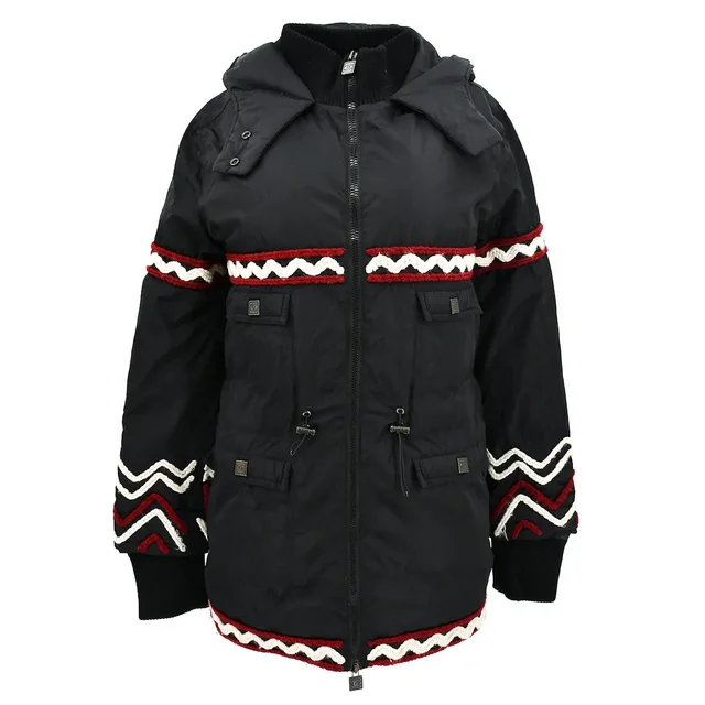 Chanel Sport Line Zip Up Hooded Jacket Black 07A #38 in Black from AMORE Vintage Tokyo