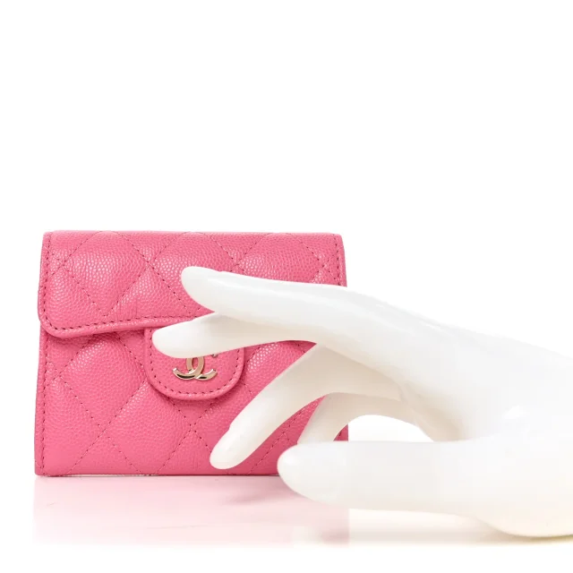 Chanel Caviar Quilted Coin Purse Pink in Pink Caviar leather from FASHIONPHILE, photo 2 of 8