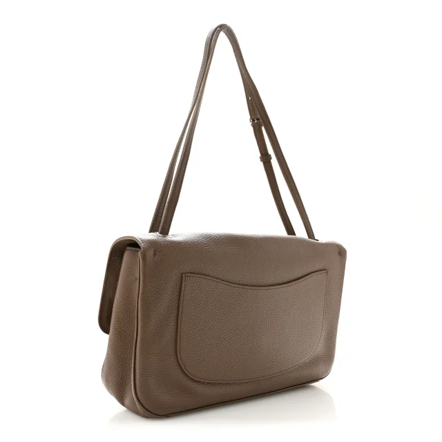 Chanel Grained Calfskin Small Souplissimo Maxi Flap Light Brown in Brown Caviar leather from FASHIONPHILE, photo 3 of 11