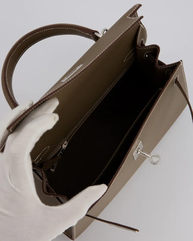 Hermès Kelly 25 Sellier Bag in Taupe Epsom leather from Sellier, photo 15 of 20