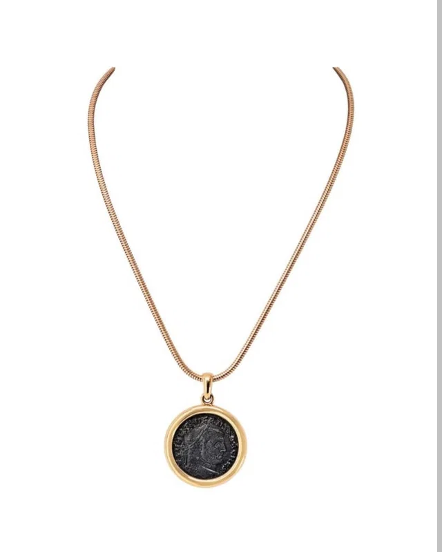 Bvlgari 18K Monete Chain Coin Necklace from Luxury Promise